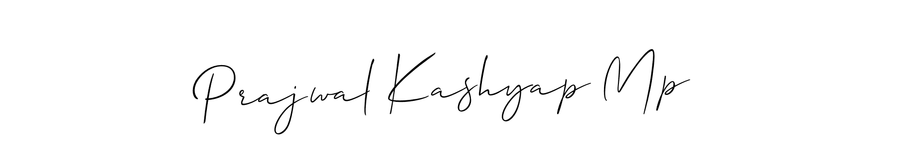 Design your own signature with our free online signature maker. With this signature software, you can create a handwritten (Allison_Script) signature for name Prajwal Kashyap Mp. Prajwal Kashyap Mp signature style 2 images and pictures png