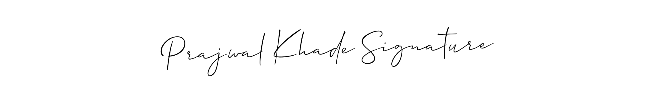 How to Draw Prajwal Khade Signature signature style? Allison_Script is a latest design signature styles for name Prajwal Khade Signature. Prajwal Khade Signature signature style 2 images and pictures png
