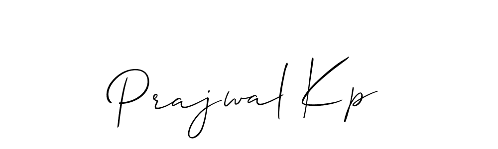 Prajwal Kp stylish signature style. Best Handwritten Sign (Allison_Script) for my name. Handwritten Signature Collection Ideas for my name Prajwal Kp. Prajwal Kp signature style 2 images and pictures png