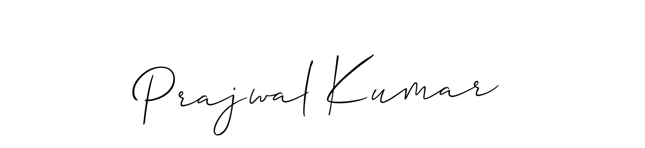 Create a beautiful signature design for name Prajwal Kumar. With this signature (Allison_Script) fonts, you can make a handwritten signature for free. Prajwal Kumar signature style 2 images and pictures png