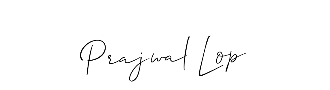 How to Draw Prajwal Lop signature style? Allison_Script is a latest design signature styles for name Prajwal Lop. Prajwal Lop signature style 2 images and pictures png