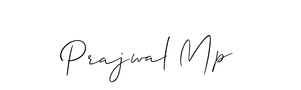 Design your own signature with our free online signature maker. With this signature software, you can create a handwritten (Allison_Script) signature for name Prajwal Mp. Prajwal Mp signature style 2 images and pictures png