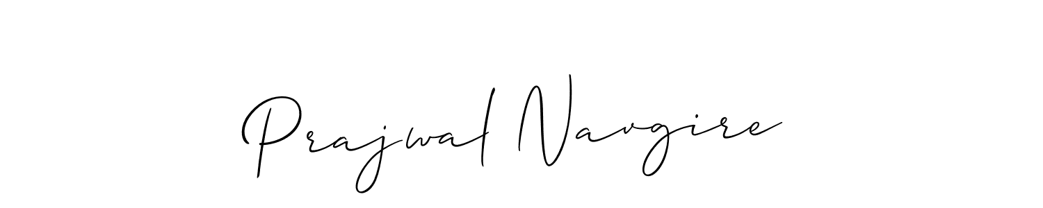 How to make Prajwal Navgire signature? Allison_Script is a professional autograph style. Create handwritten signature for Prajwal Navgire name. Prajwal Navgire signature style 2 images and pictures png