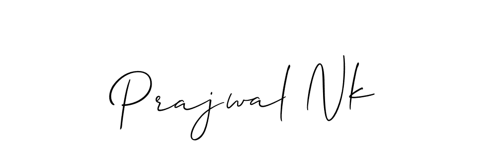 This is the best signature style for the Prajwal Nk name. Also you like these signature font (Allison_Script). Mix name signature. Prajwal Nk signature style 2 images and pictures png