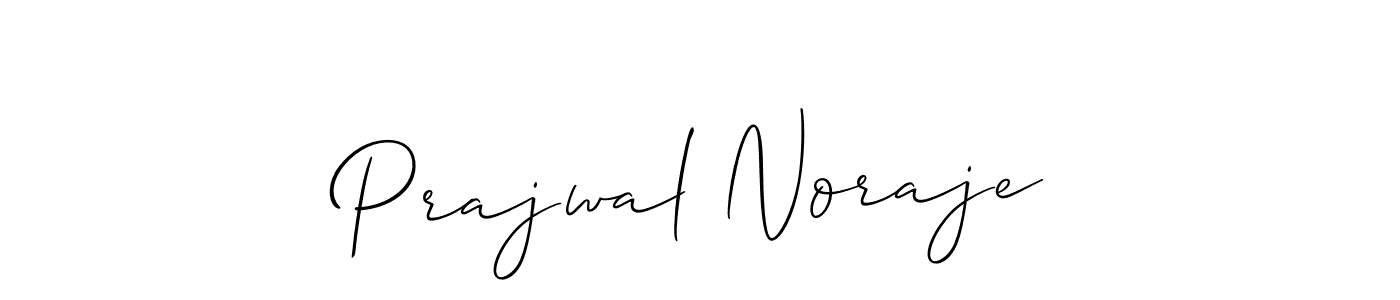 Design your own signature with our free online signature maker. With this signature software, you can create a handwritten (Allison_Script) signature for name Prajwal Noraje. Prajwal Noraje signature style 2 images and pictures png