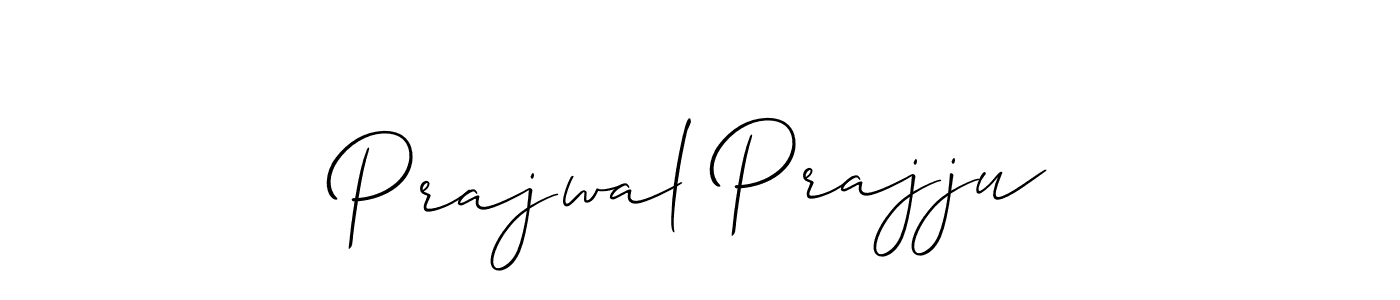 Also we have Prajwal Prajju name is the best signature style. Create professional handwritten signature collection using Allison_Script autograph style. Prajwal Prajju signature style 2 images and pictures png