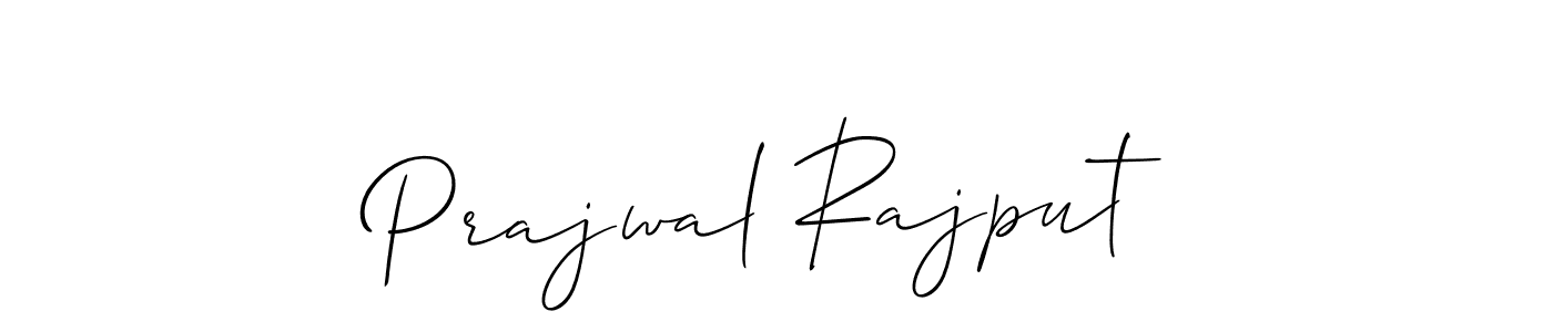 Allison_Script is a professional signature style that is perfect for those who want to add a touch of class to their signature. It is also a great choice for those who want to make their signature more unique. Get Prajwal Rajput name to fancy signature for free. Prajwal Rajput signature style 2 images and pictures png