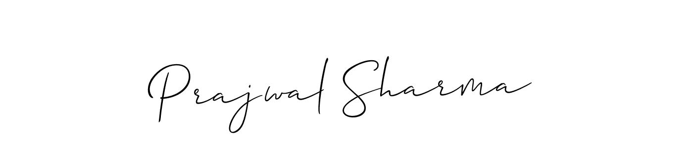 Similarly Allison_Script is the best handwritten signature design. Signature creator online .You can use it as an online autograph creator for name Prajwal Sharma. Prajwal Sharma signature style 2 images and pictures png