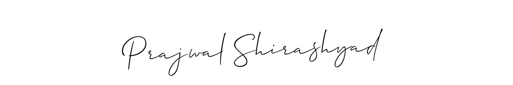 Also we have Prajwal Shirashyad name is the best signature style. Create professional handwritten signature collection using Allison_Script autograph style. Prajwal Shirashyad signature style 2 images and pictures png