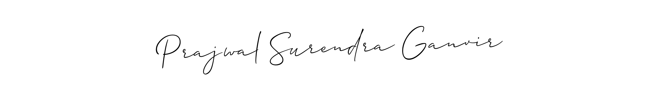 Use a signature maker to create a handwritten signature online. With this signature software, you can design (Allison_Script) your own signature for name Prajwal Surendra Ganvir. Prajwal Surendra Ganvir signature style 2 images and pictures png