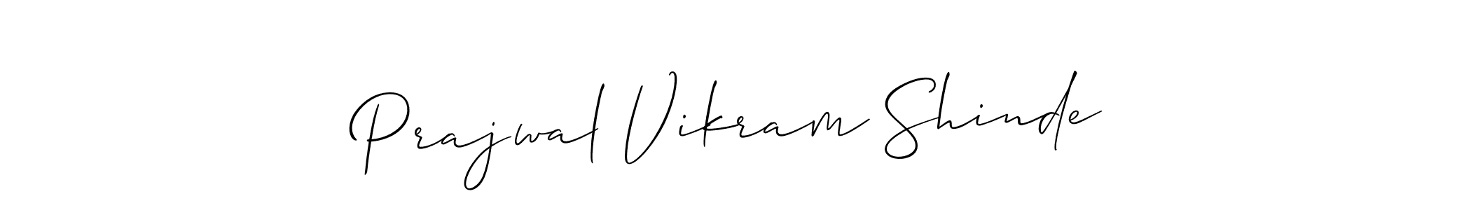 Also we have Prajwal Vikram Shinde name is the best signature style. Create professional handwritten signature collection using Allison_Script autograph style. Prajwal Vikram Shinde signature style 2 images and pictures png