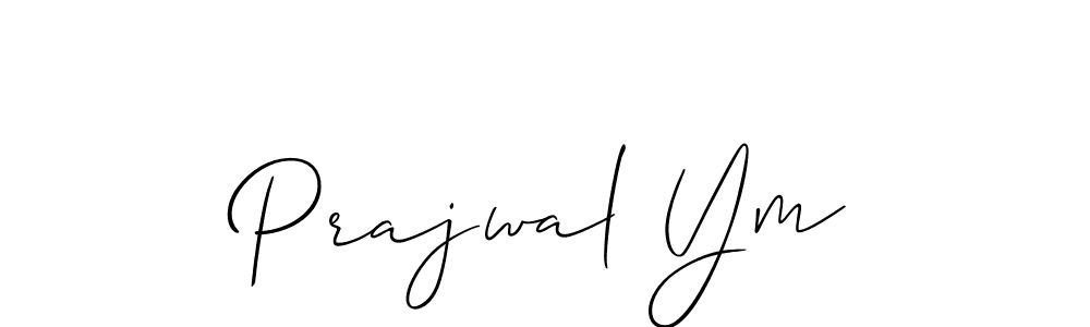Allison_Script is a professional signature style that is perfect for those who want to add a touch of class to their signature. It is also a great choice for those who want to make their signature more unique. Get Prajwal Ym name to fancy signature for free. Prajwal Ym signature style 2 images and pictures png
