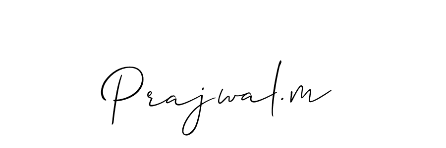 Make a beautiful signature design for name Prajwal.m. Use this online signature maker to create a handwritten signature for free. Prajwal.m signature style 2 images and pictures png