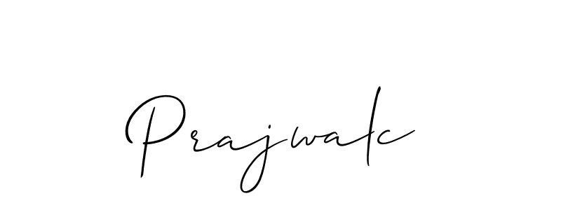 Make a beautiful signature design for name Prajwalc. With this signature (Allison_Script) style, you can create a handwritten signature for free. Prajwalc signature style 2 images and pictures png