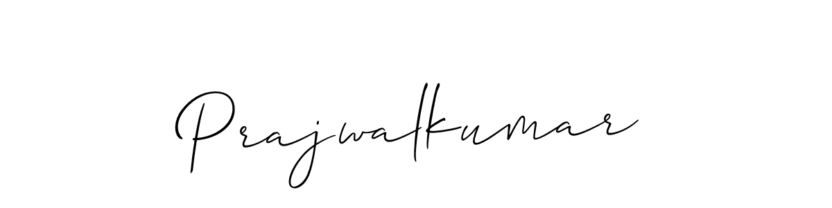 How to make Prajwalkumar name signature. Use Allison_Script style for creating short signs online. This is the latest handwritten sign. Prajwalkumar signature style 2 images and pictures png