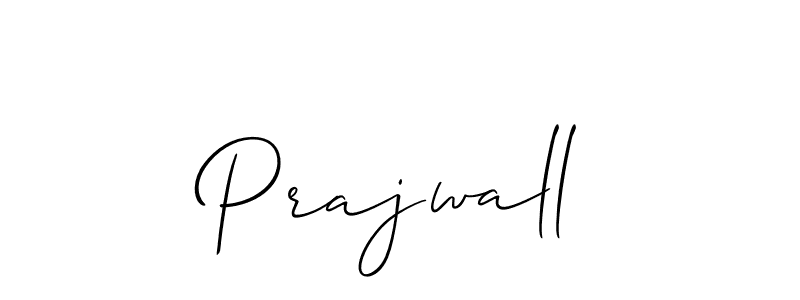 How to make Prajwall signature? Allison_Script is a professional autograph style. Create handwritten signature for Prajwall name. Prajwall signature style 2 images and pictures png