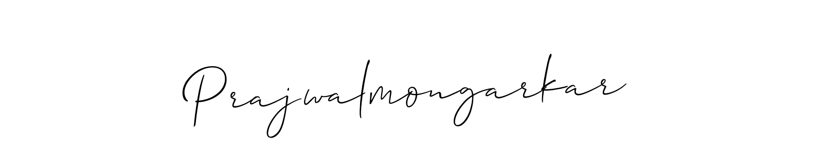 Make a short Prajwalmongarkar signature style. Manage your documents anywhere anytime using Allison_Script. Create and add eSignatures, submit forms, share and send files easily. Prajwalmongarkar signature style 2 images and pictures png