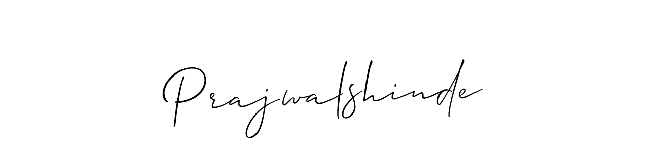 Allison_Script is a professional signature style that is perfect for those who want to add a touch of class to their signature. It is also a great choice for those who want to make their signature more unique. Get Prajwalshinde name to fancy signature for free. Prajwalshinde signature style 2 images and pictures png