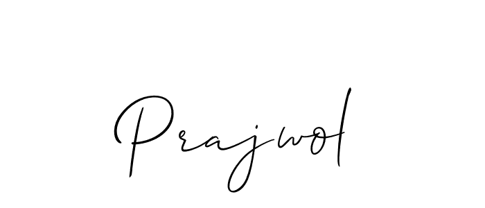 How to make Prajwol signature? Allison_Script is a professional autograph style. Create handwritten signature for Prajwol name. Prajwol signature style 2 images and pictures png