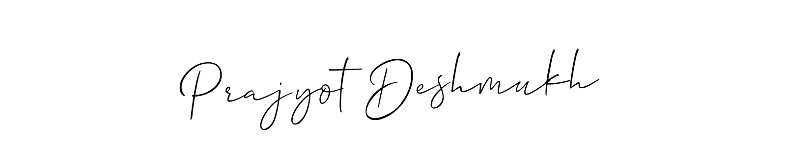 Make a beautiful signature design for name Prajyot Deshmukh. Use this online signature maker to create a handwritten signature for free. Prajyot Deshmukh signature style 2 images and pictures png