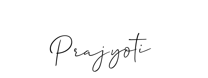 Also we have Prajyoti name is the best signature style. Create professional handwritten signature collection using Allison_Script autograph style. Prajyoti signature style 2 images and pictures png