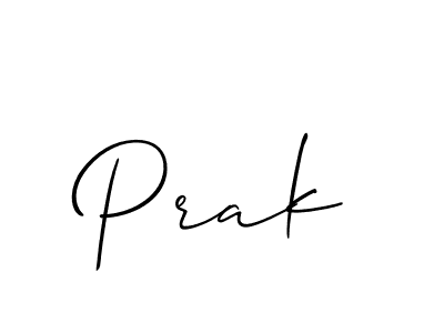 Make a beautiful signature design for name Prak. With this signature (Allison_Script) style, you can create a handwritten signature for free. Prak signature style 2 images and pictures png