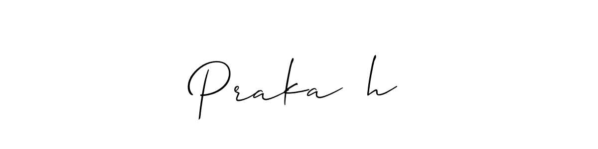 Also we have Praka❤️h name is the best signature style. Create professional handwritten signature collection using Allison_Script autograph style. Praka❤️h signature style 2 images and pictures png