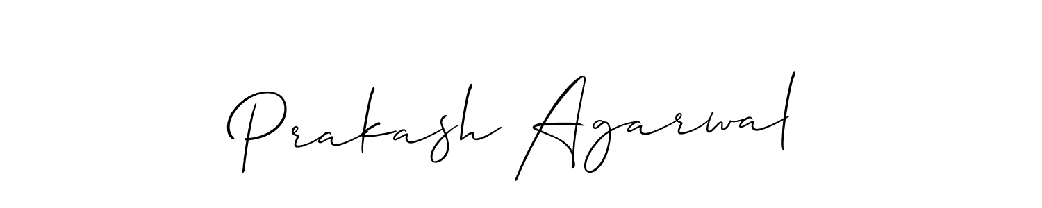 Also we have Prakash Agarwal name is the best signature style. Create professional handwritten signature collection using Allison_Script autograph style. Prakash Agarwal signature style 2 images and pictures png