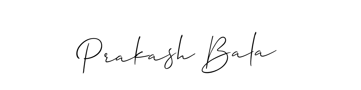 How to make Prakash Bala signature? Allison_Script is a professional autograph style. Create handwritten signature for Prakash Bala name. Prakash Bala signature style 2 images and pictures png