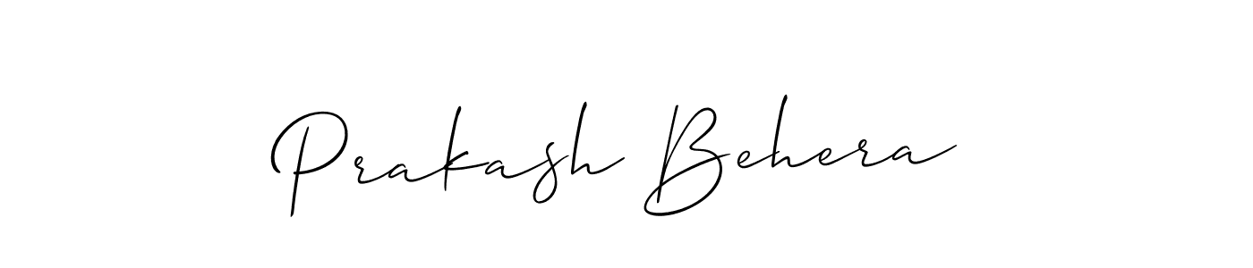 You should practise on your own different ways (Allison_Script) to write your name (Prakash Behera) in signature. don't let someone else do it for you. Prakash Behera signature style 2 images and pictures png