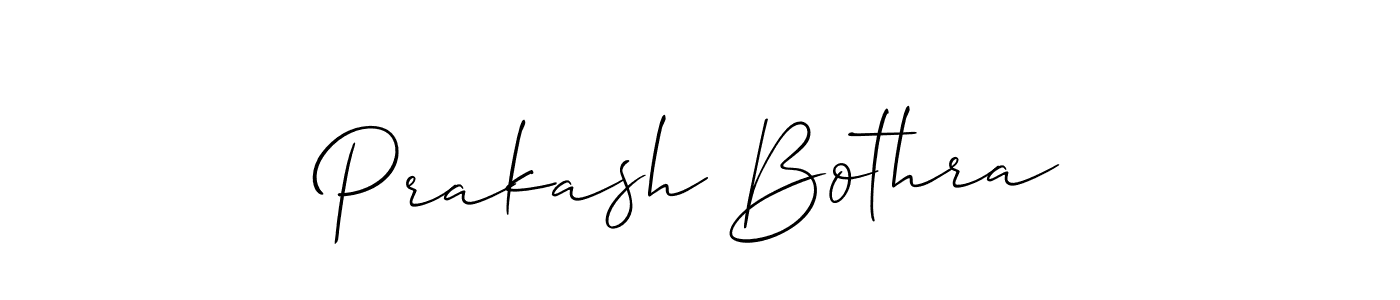 Create a beautiful signature design for name Prakash Bothra. With this signature (Allison_Script) fonts, you can make a handwritten signature for free. Prakash Bothra signature style 2 images and pictures png