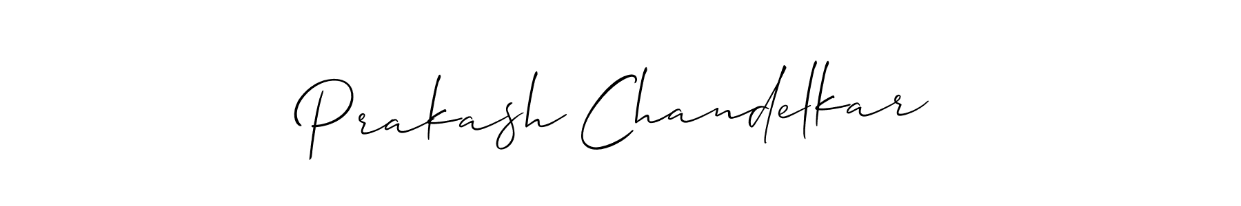 How to Draw Prakash Chandelkar signature style? Allison_Script is a latest design signature styles for name Prakash Chandelkar. Prakash Chandelkar signature style 2 images and pictures png