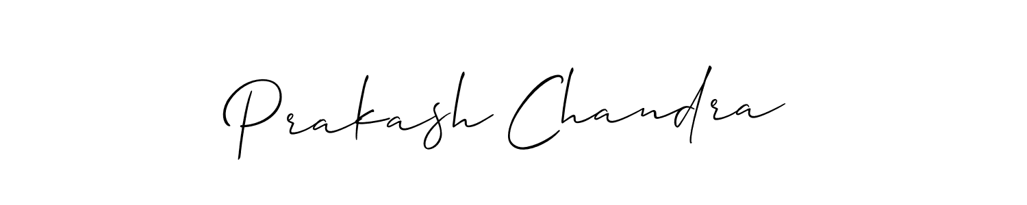 Allison_Script is a professional signature style that is perfect for those who want to add a touch of class to their signature. It is also a great choice for those who want to make their signature more unique. Get Prakash Chandra name to fancy signature for free. Prakash Chandra signature style 2 images and pictures png