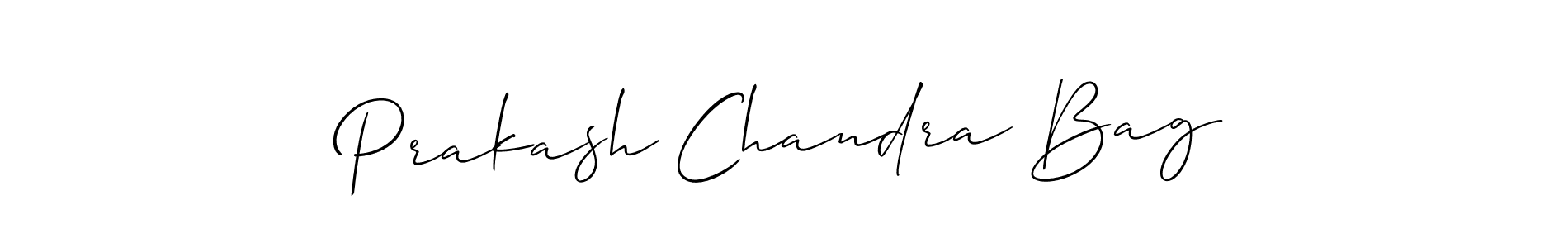 This is the best signature style for the Prakash Chandra Bag name. Also you like these signature font (Allison_Script). Mix name signature. Prakash Chandra Bag signature style 2 images and pictures png