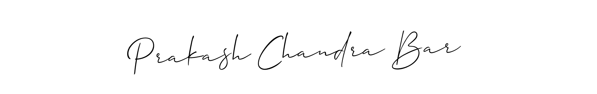 if you are searching for the best signature style for your name Prakash Chandra Bar. so please give up your signature search. here we have designed multiple signature styles  using Allison_Script. Prakash Chandra Bar signature style 2 images and pictures png