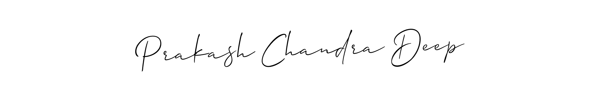 Also we have Prakash Chandra Deep name is the best signature style. Create professional handwritten signature collection using Allison_Script autograph style. Prakash Chandra Deep signature style 2 images and pictures png