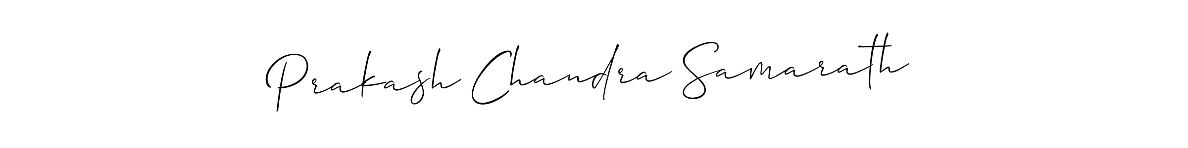 How to make Prakash Chandra Samarath name signature. Use Allison_Script style for creating short signs online. This is the latest handwritten sign. Prakash Chandra Samarath signature style 2 images and pictures png