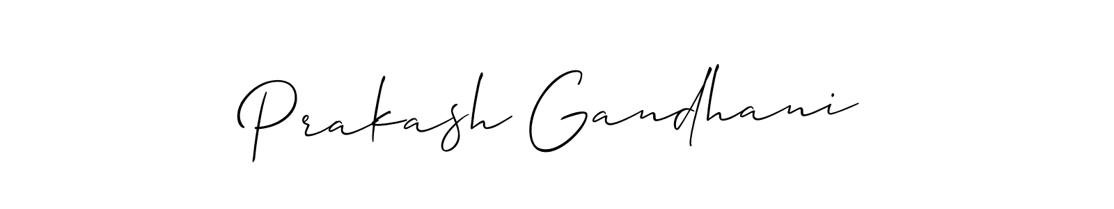 Also You can easily find your signature by using the search form. We will create Prakash Gandhani name handwritten signature images for you free of cost using Allison_Script sign style. Prakash Gandhani signature style 2 images and pictures png