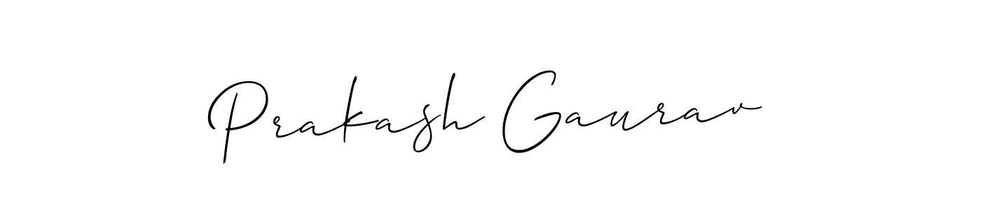 See photos of Prakash Gaurav official signature by Spectra . Check more albums & portfolios. Read reviews & check more about Allison_Script font. Prakash Gaurav signature style 2 images and pictures png
