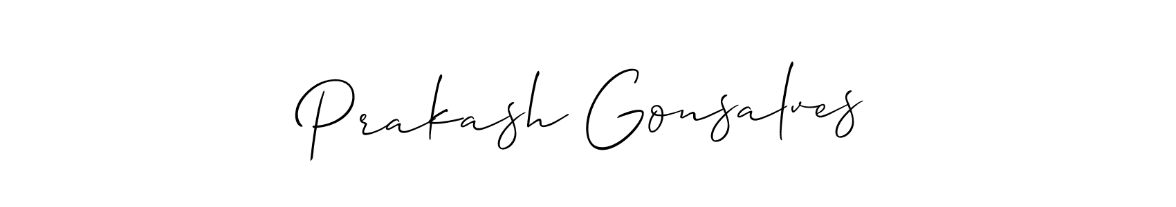 Allison_Script is a professional signature style that is perfect for those who want to add a touch of class to their signature. It is also a great choice for those who want to make their signature more unique. Get Prakash Gonsalves name to fancy signature for free. Prakash Gonsalves signature style 2 images and pictures png