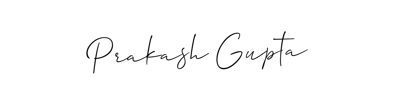 Prakash Gupta stylish signature style. Best Handwritten Sign (Allison_Script) for my name. Handwritten Signature Collection Ideas for my name Prakash Gupta. Prakash Gupta signature style 2 images and pictures png