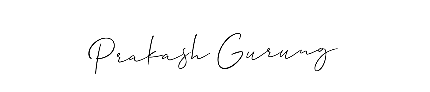 Make a beautiful signature design for name Prakash Gurung. Use this online signature maker to create a handwritten signature for free. Prakash Gurung signature style 2 images and pictures png