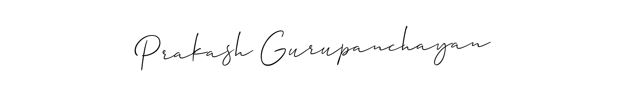 How to Draw Prakash Gurupanchayan signature style? Allison_Script is a latest design signature styles for name Prakash Gurupanchayan. Prakash Gurupanchayan signature style 2 images and pictures png