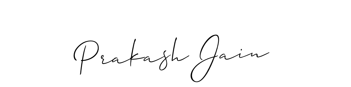 It looks lik you need a new signature style for name Prakash Jain. Design unique handwritten (Allison_Script) signature with our free signature maker in just a few clicks. Prakash Jain signature style 2 images and pictures png