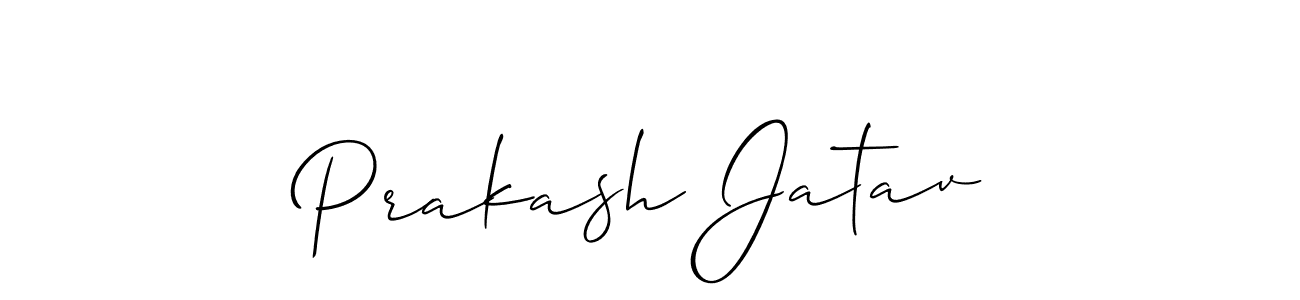 Use a signature maker to create a handwritten signature online. With this signature software, you can design (Allison_Script) your own signature for name Prakash Jatav. Prakash Jatav signature style 2 images and pictures png