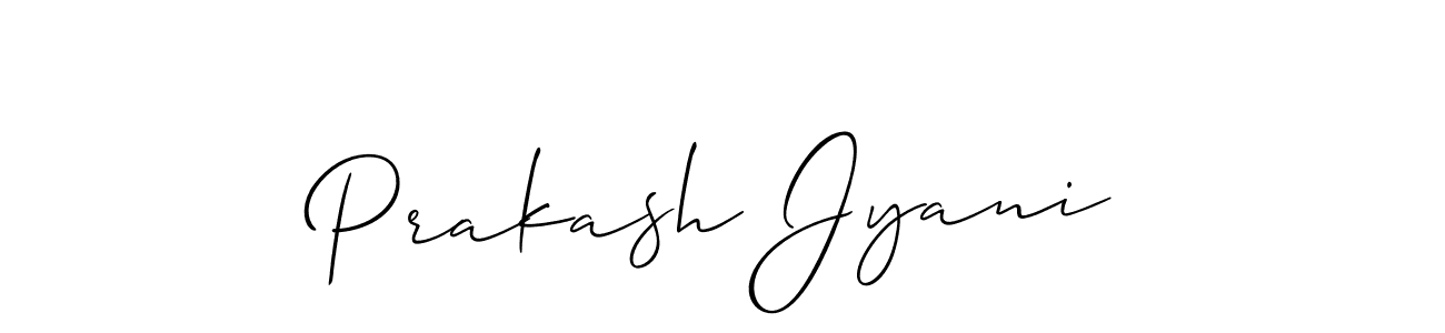 Prakash Jyani stylish signature style. Best Handwritten Sign (Allison_Script) for my name. Handwritten Signature Collection Ideas for my name Prakash Jyani. Prakash Jyani signature style 2 images and pictures png