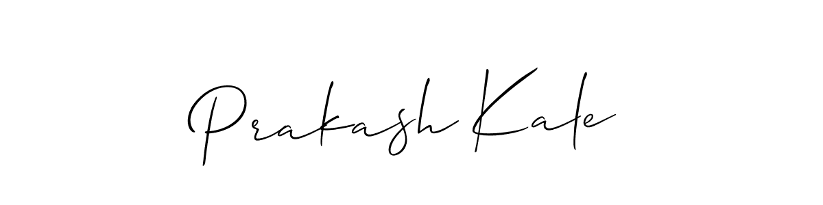 You should practise on your own different ways (Allison_Script) to write your name (Prakash Kale) in signature. don't let someone else do it for you. Prakash Kale signature style 2 images and pictures png