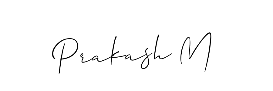 if you are searching for the best signature style for your name Prakash M. so please give up your signature search. here we have designed multiple signature styles  using Allison_Script. Prakash M signature style 2 images and pictures png