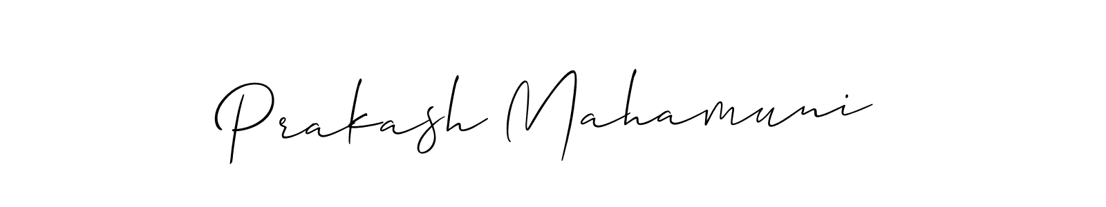 Create a beautiful signature design for name Prakash Mahamuni. With this signature (Allison_Script) fonts, you can make a handwritten signature for free. Prakash Mahamuni signature style 2 images and pictures png