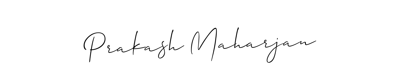 How to make Prakash Maharjan signature? Allison_Script is a professional autograph style. Create handwritten signature for Prakash Maharjan name. Prakash Maharjan signature style 2 images and pictures png